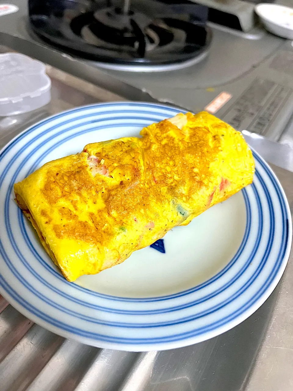 カニカマとピーマンの卵焼き🥚|ちはねさん