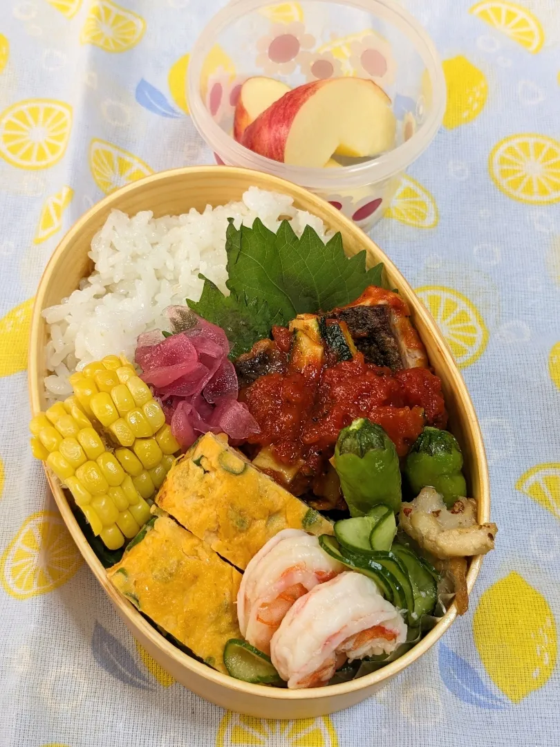 本日のお弁当〜鯵のトマトソースかけ弁当〜|f.1125beさん