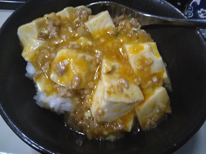 甘口麻婆豆腐丼|darkbaronさん