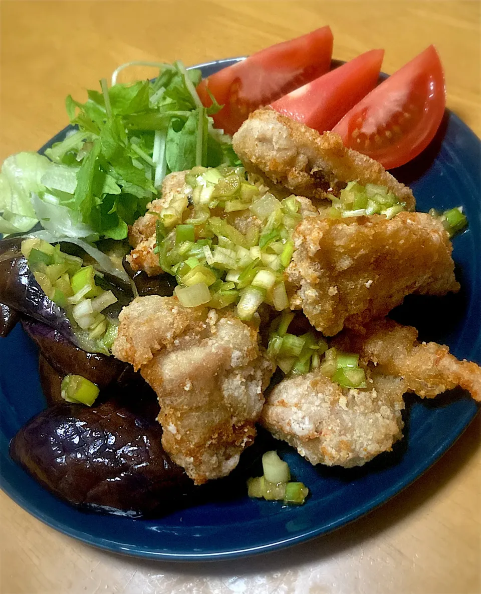 鶏と茄子の油淋鶏|よしみさん