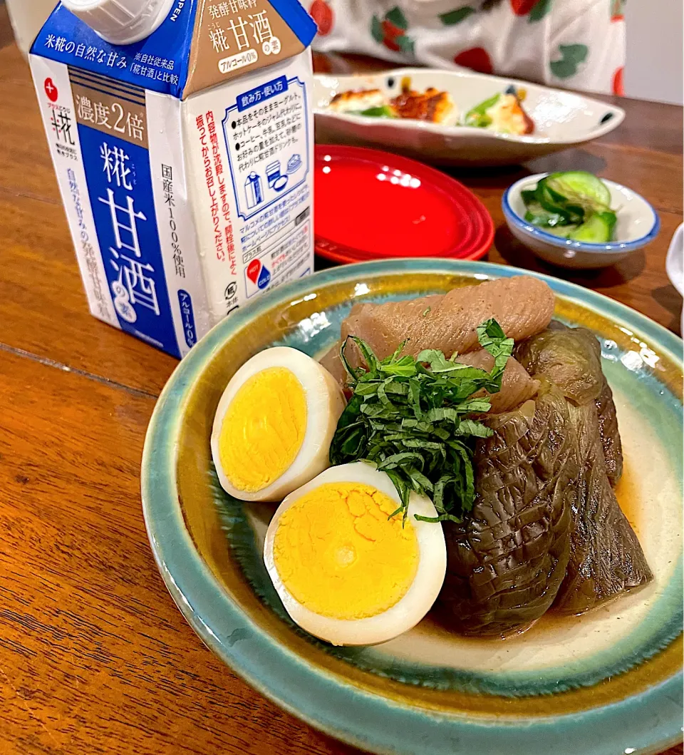 茄子と蒟蒻の煮物|ichikayaさん