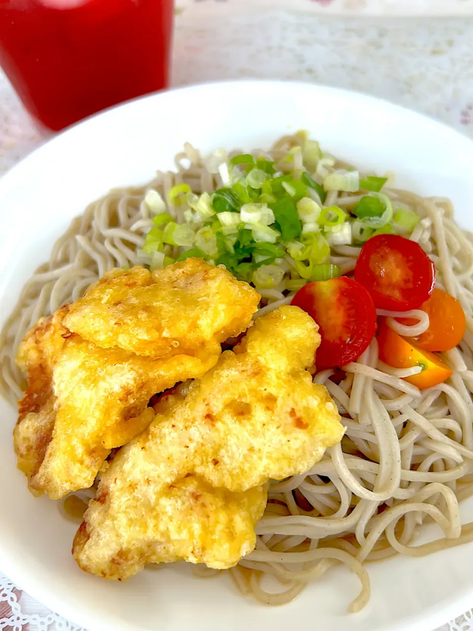 Snapdishの料理写真:冷たいお蕎麦です|🍒ふみりん🍒さん