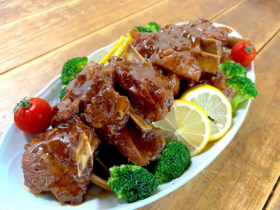 Sweetened Spare rib with honey and lemon….|Mariadeenahさん