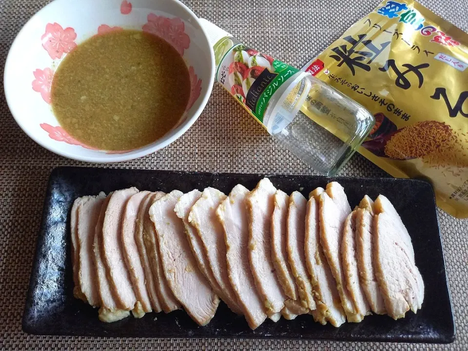 Snapdishの料理写真:バジル味噌ハム|ゆずさん