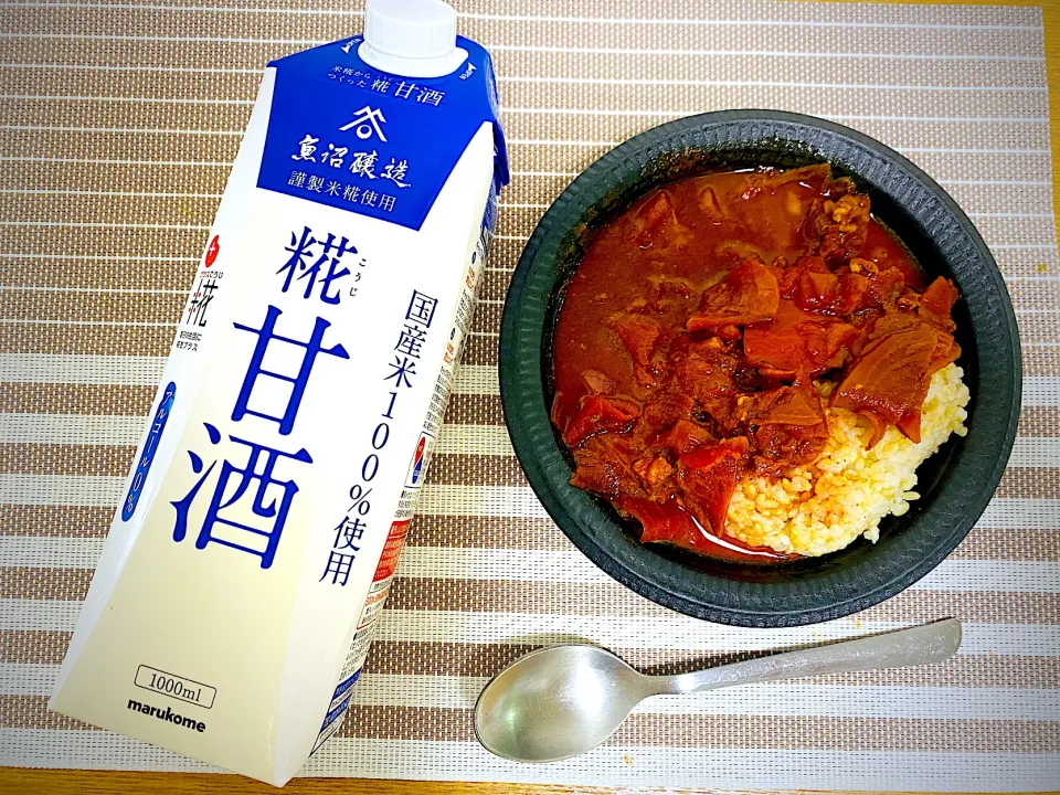 麹甘酒でカレー🍛辛いカレーが甘く🎵|1614さん