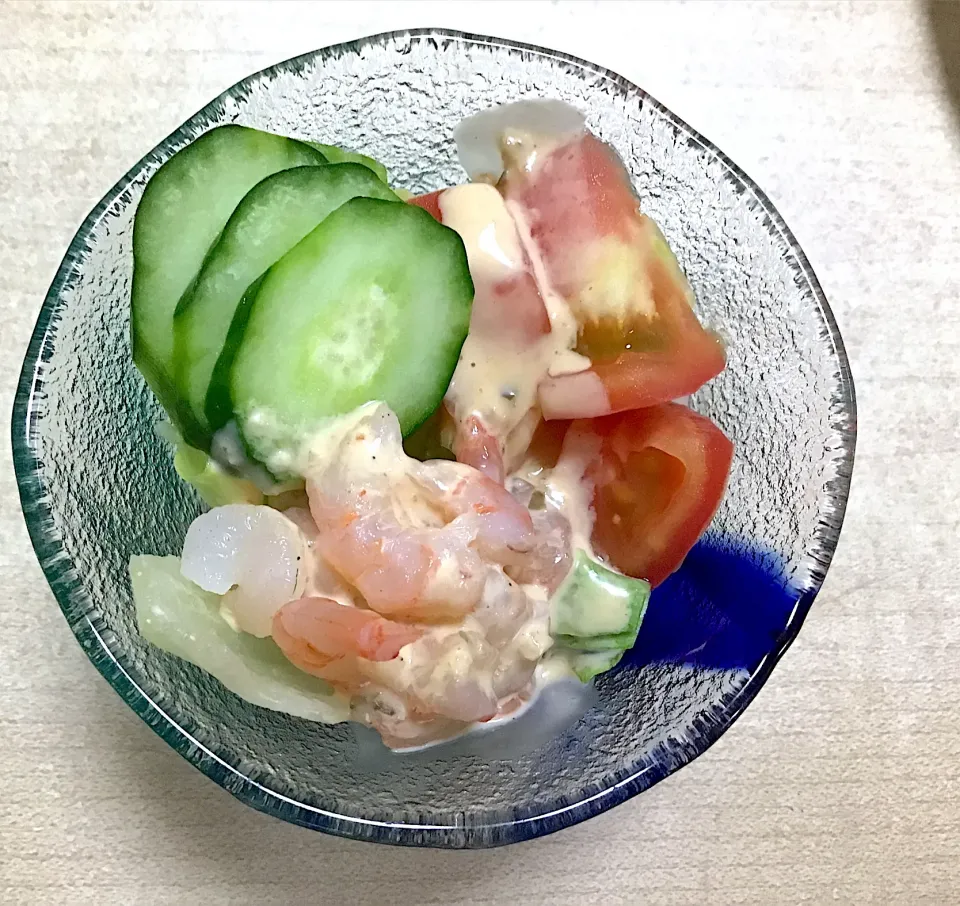 Snapdishの料理写真:海老のカクテルサラダ|春の日さん