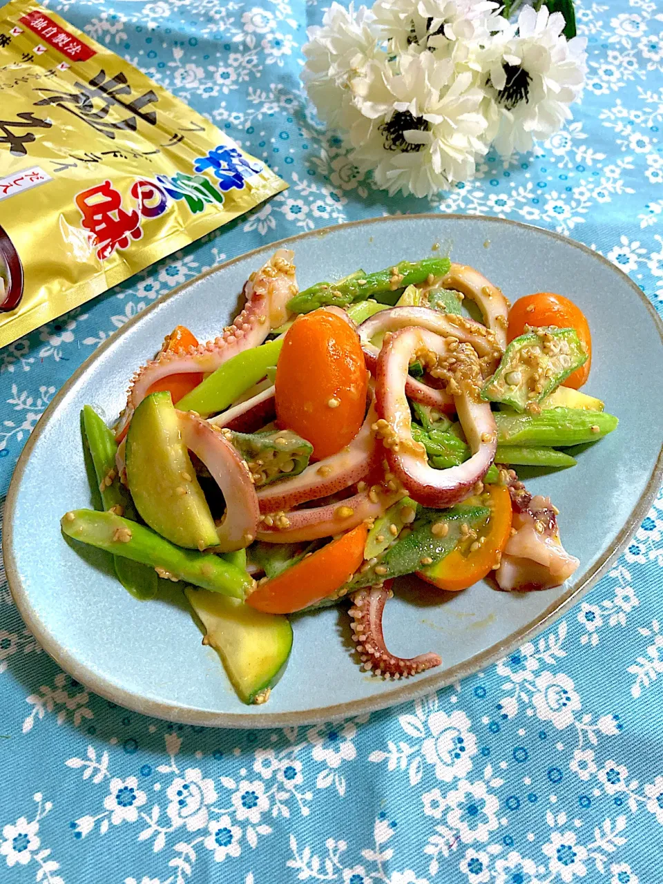 イカと野菜の酢味噌和え🦑|ringonamaさん