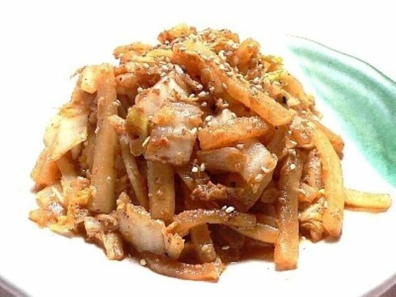 大根と白菜の味噌キムチ炒めレシピ……炒めるだけの簡単料理 #AllAbout