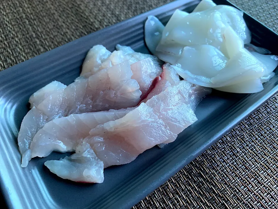 Snapdishの料理写真:お刺身食べたーい🐟捌きました🔪|いちごさん