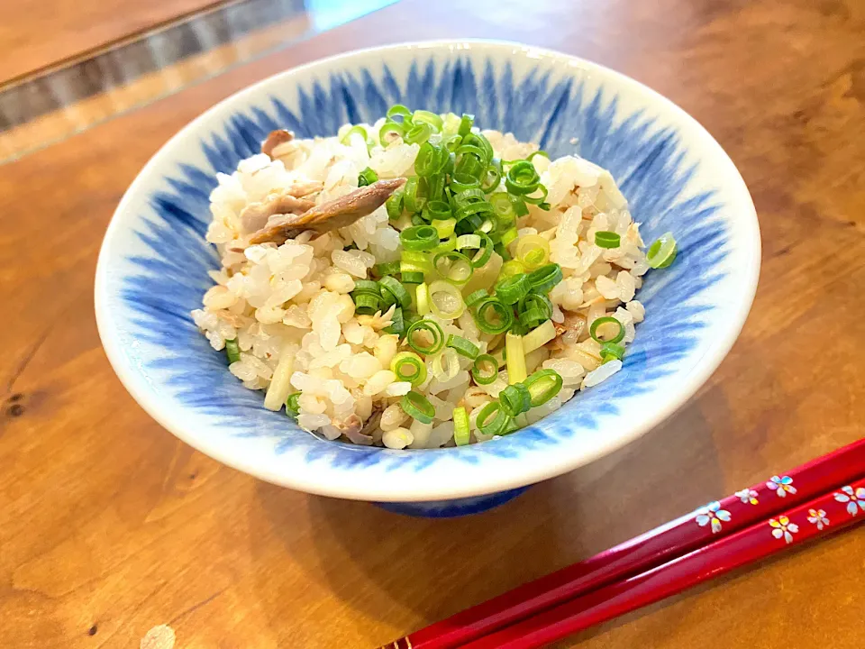 秋刀魚と新生姜の混ぜご飯☺︎|まめすけ。さん