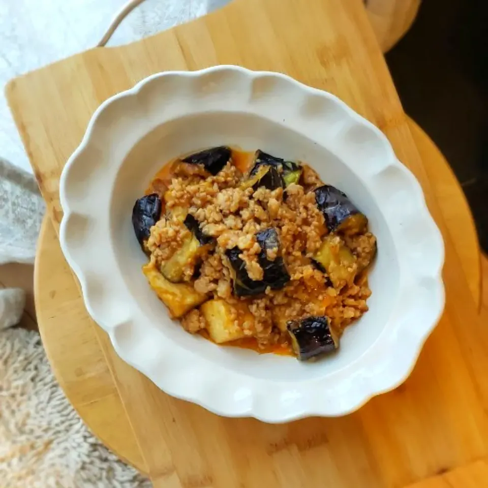 麻婆風＊茄子と豆腐の肉味噌和え|mi_neneco♪さん