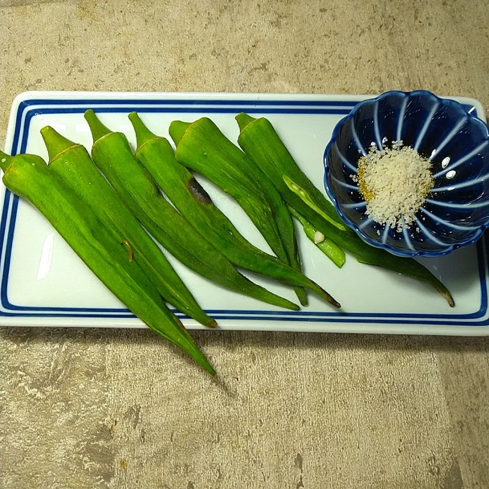 焼きオクラ|ハイドランジアさん