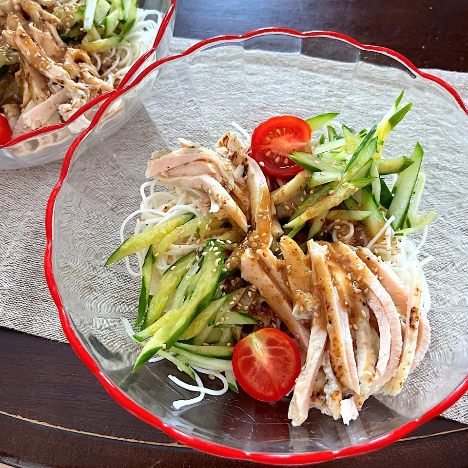 バンバンジー風そうめんでスタミナアップ♪|ワイントンさん