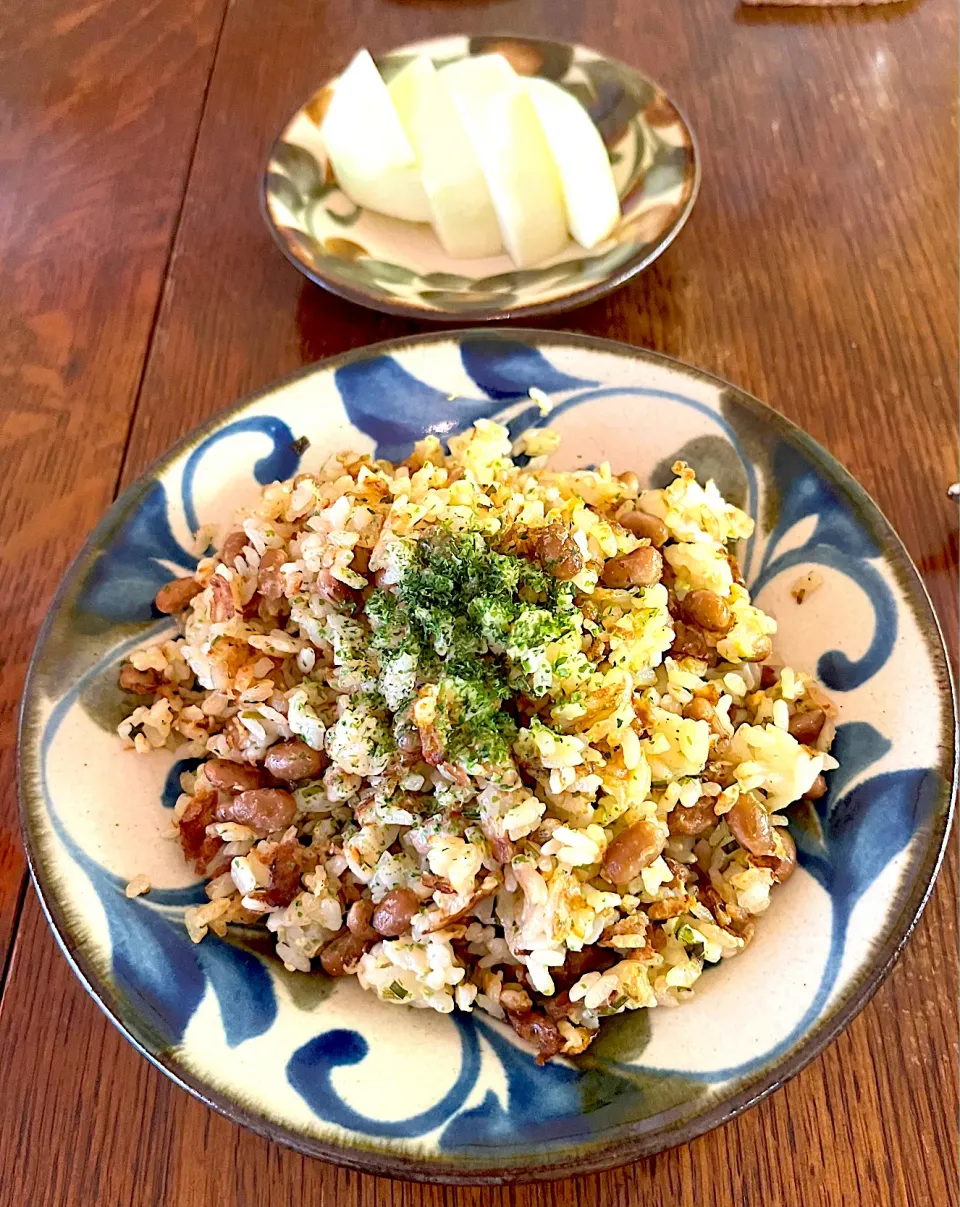 ランチ♯納豆チャーハン♯夏バテに負けない料理グランプリ|小松菜さん