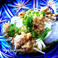 肉味噌のせ素麺