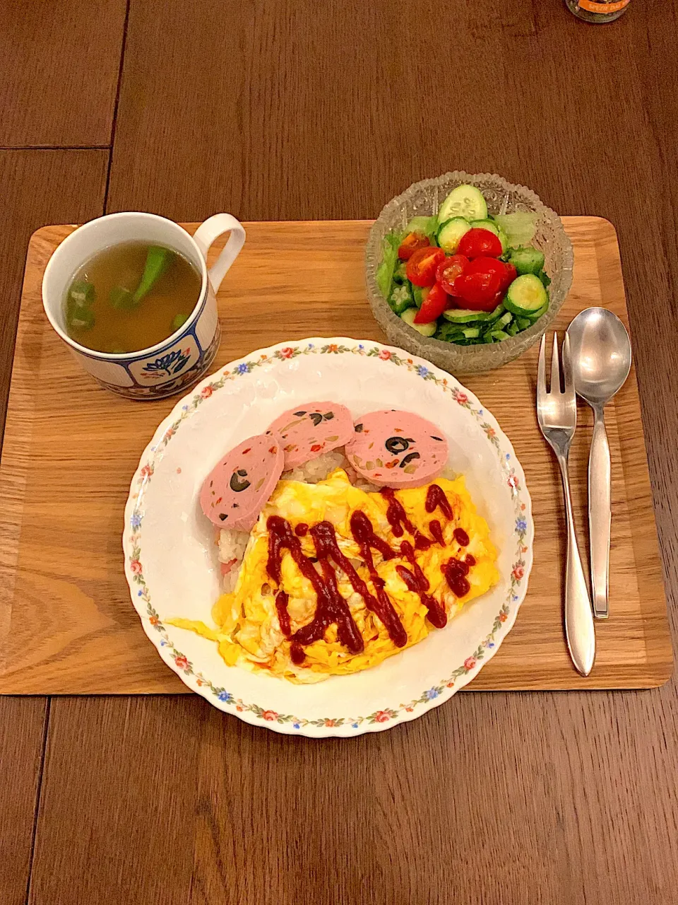 Snapdishの料理写真:👨作オムライス🎀🎀🎀|大塚麻美さん