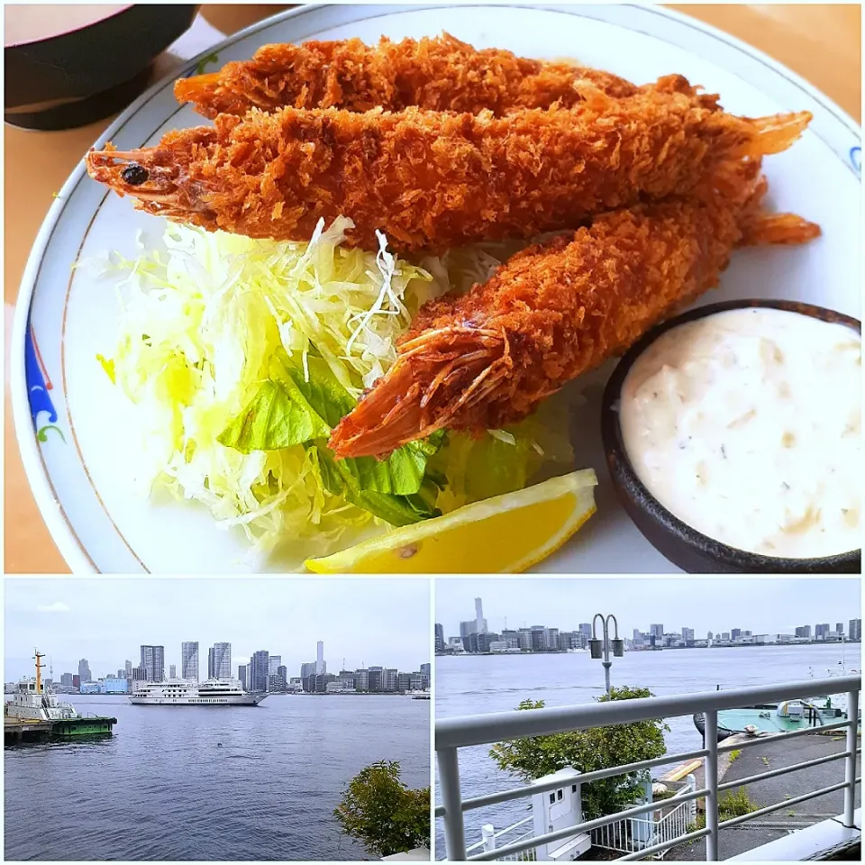 🔷⛵芝浦あたりで🦐海老フライlunch20230828🔷|@きなこさん