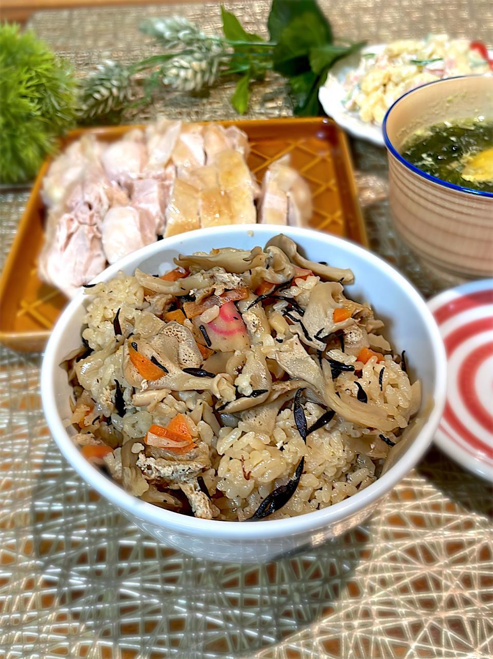 舞茸ご飯作りました🍄