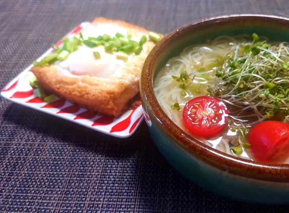 冷やし塩ラーそうめん
とろプル厚揚げたまご|マギーさん