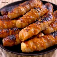 厚揚げの肉巻き　万能味ソース焼き