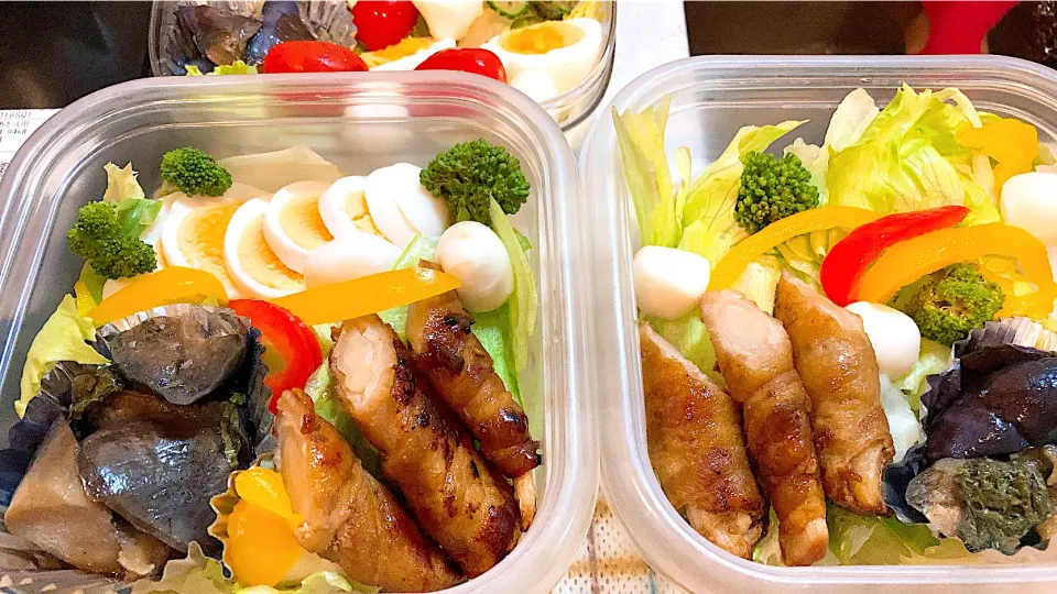 Snapdishの料理写真:8/29のサラダ弁当🥗|ゆうかさんさん