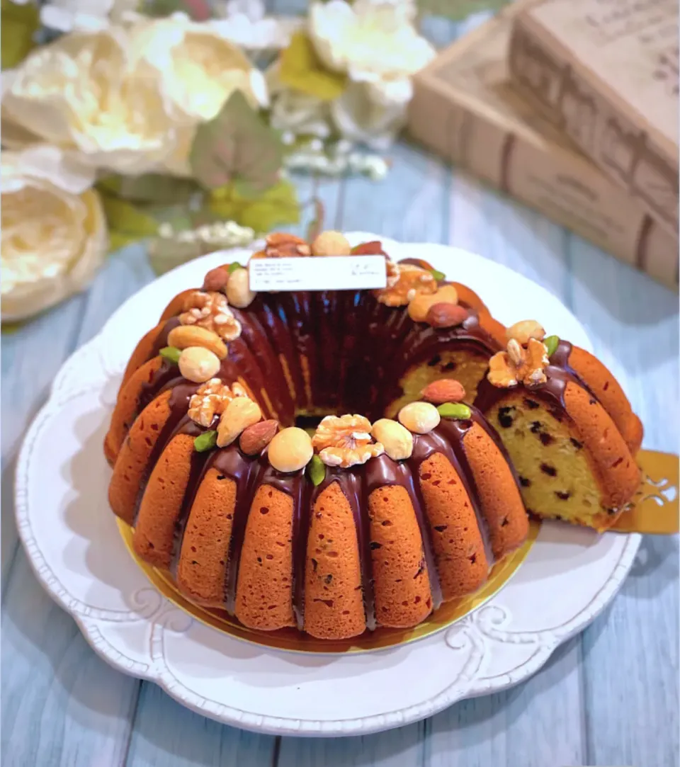 バターナッツカボチャ🎃🥜とチョコレートのパウンドケーキ🥰|AXさん