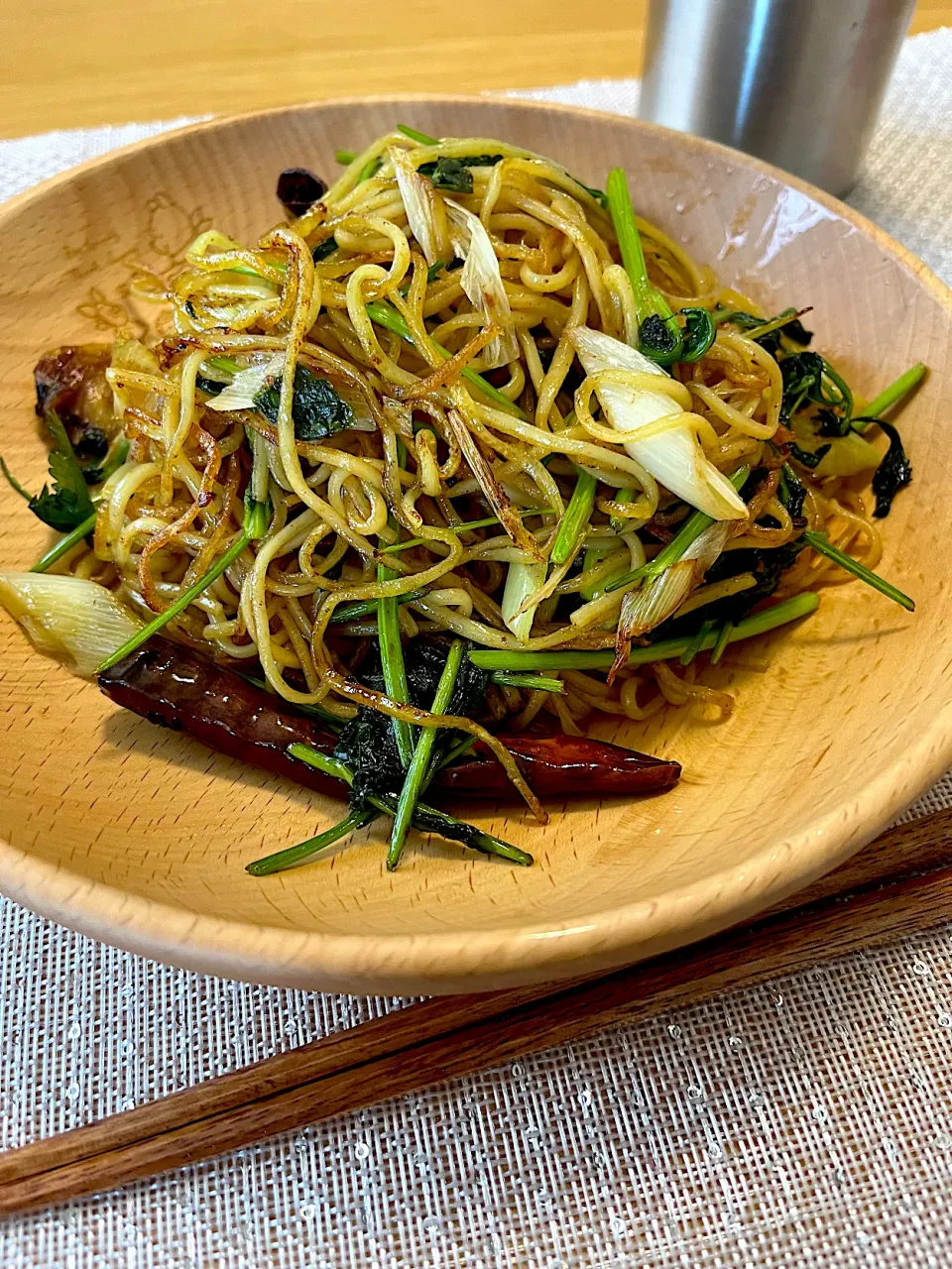 今日のお昼ごはん~パクチー焼きそば~|ゆかｕさん