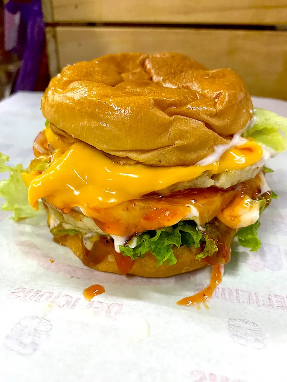 Chicken double cheese|Malaysian Street Foodさん