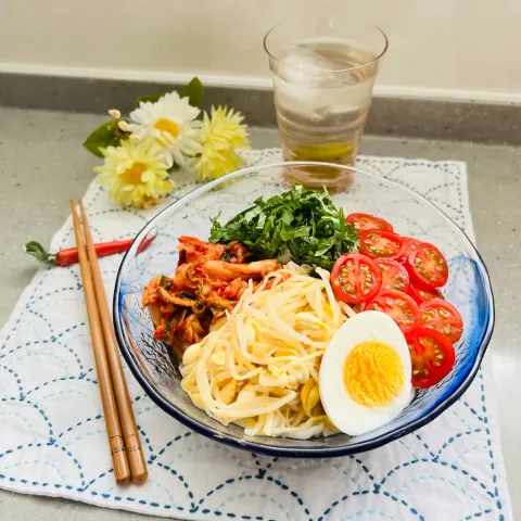 「ヤマサそうめん専科」を使ってみたSnapdishの料理・レシピ写真:「アルモンデ　ビビンうどん」