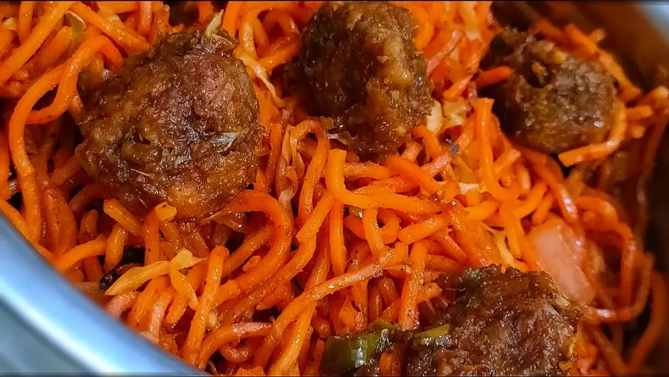 noodles with manchurian|Shreya's feastさん