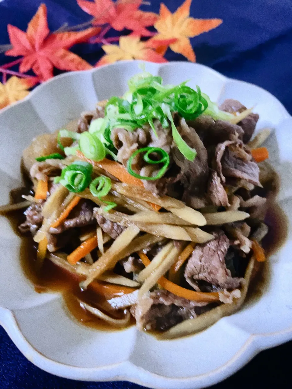 母の味　牛肉と牛蒡の煮物|オーロラさん