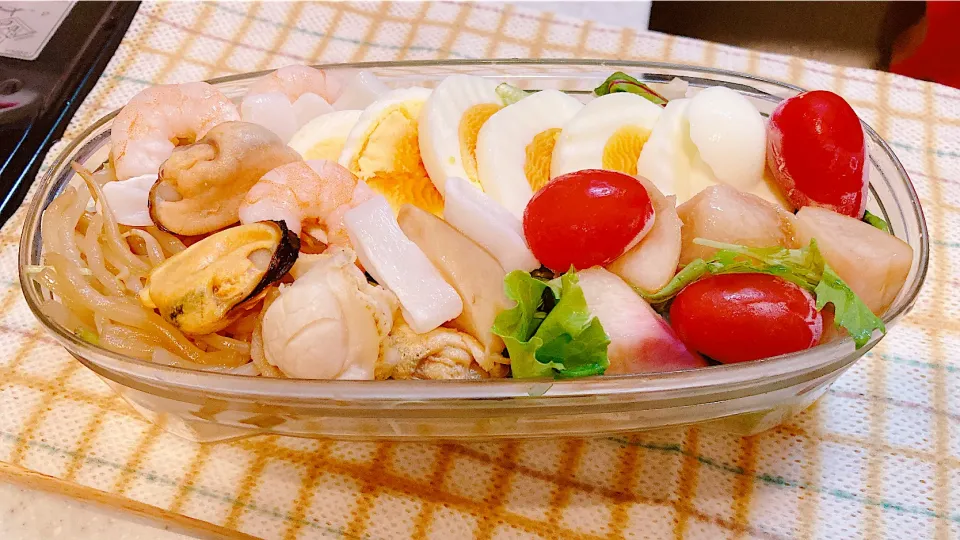 Snapdishの料理写真:9/1のサラダ弁当🥗|ゆうかさんさん