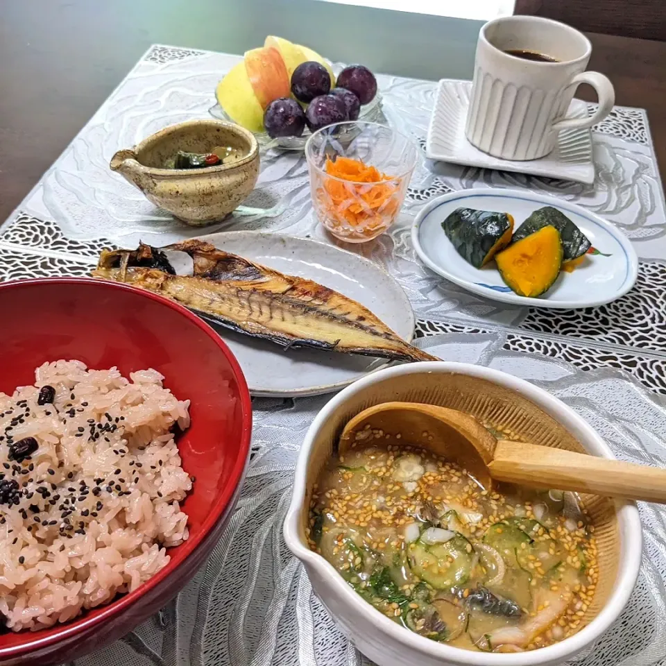 お赤飯と冷や汁|ヒカリーさん