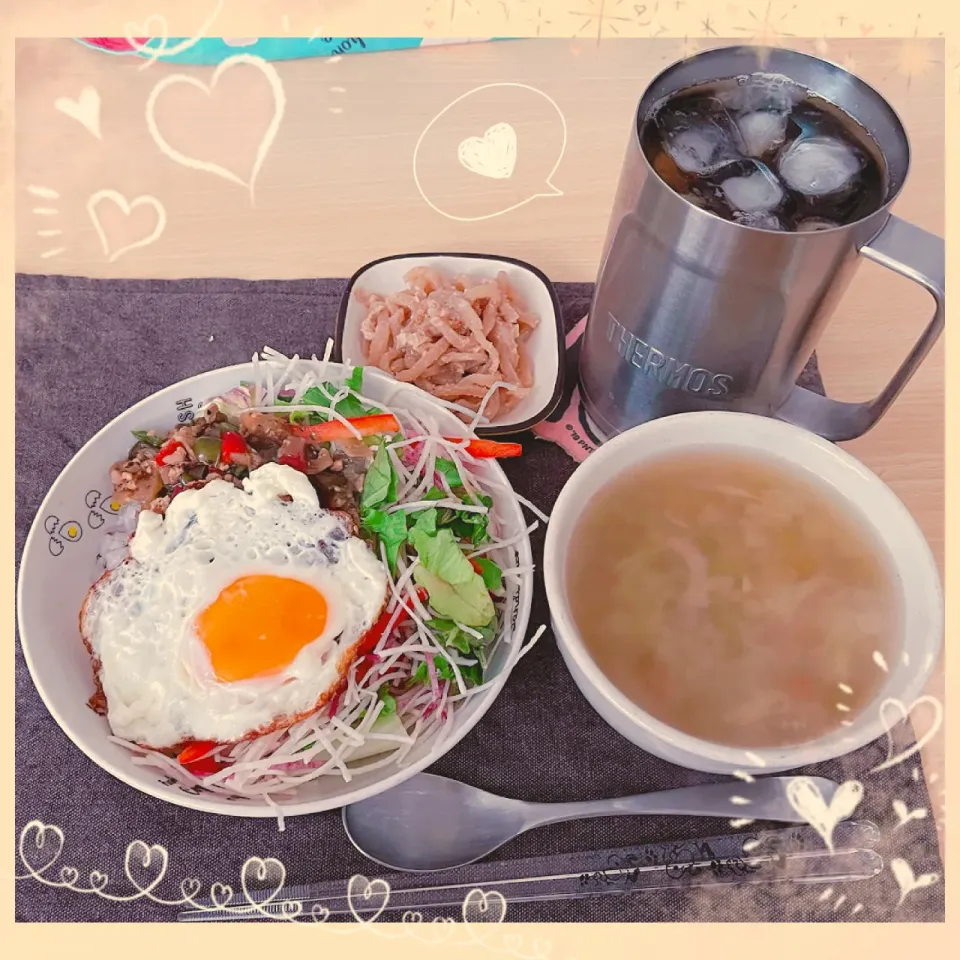 Snapdishの料理写真:９／１ ｆｒｉ お昼ごはん🍴＊○°|rinaronarさん