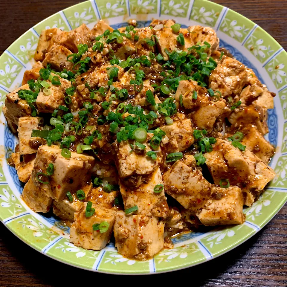 今夜は麻婆豆腐丼^_^痺れがたまらん。|きよっさんさん