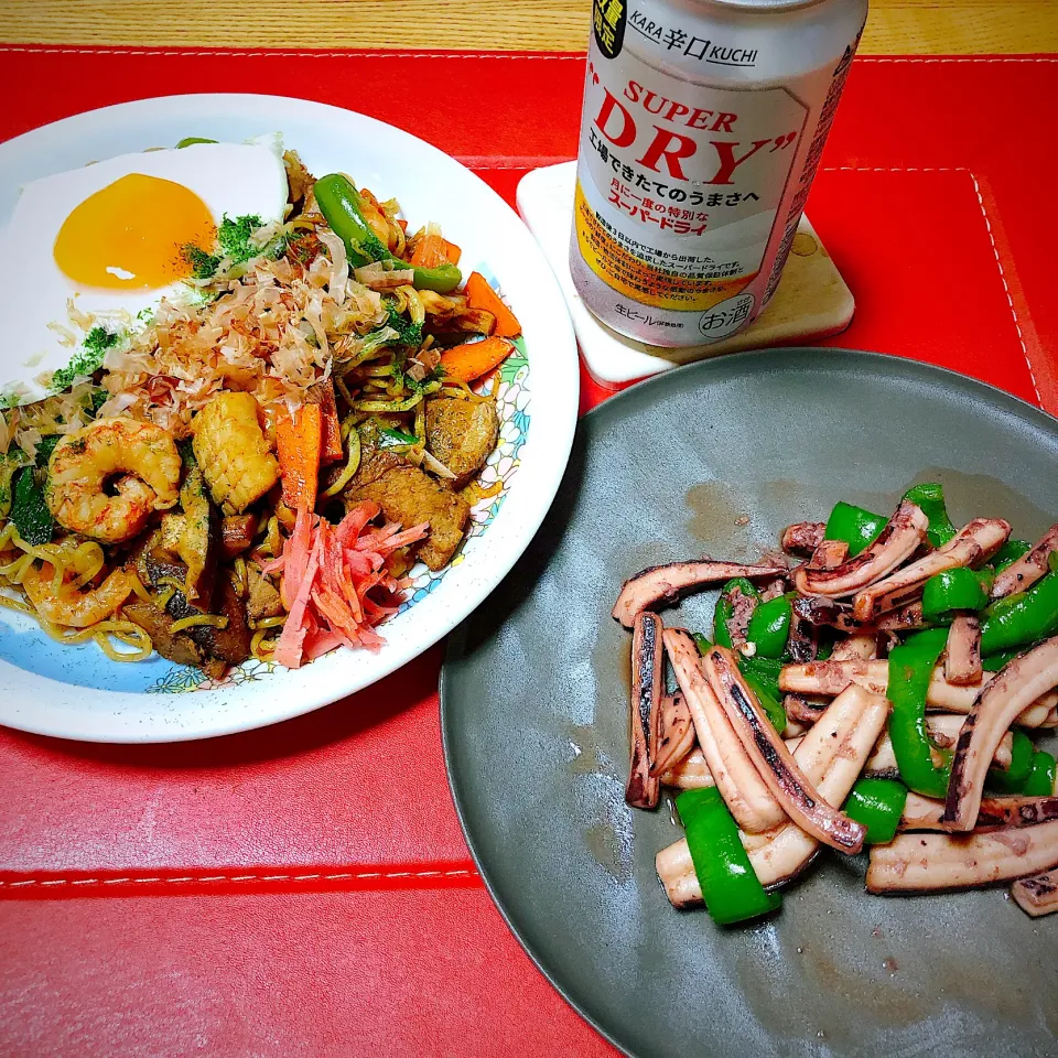 焼きそば
イカとピーマンのバター醤油焼き|naoさん