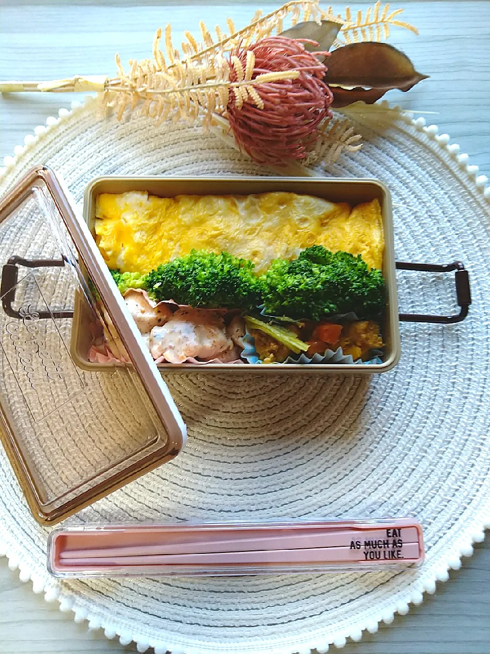 オムライス弁当☺️|akubiちゃん(ハクション大魔王の方)です。😅さん