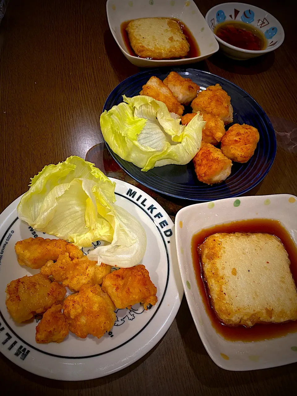 生姜鶏唐揚げ　揚げ出し豆腐|ch＊K*∀o(^^*)♪さん