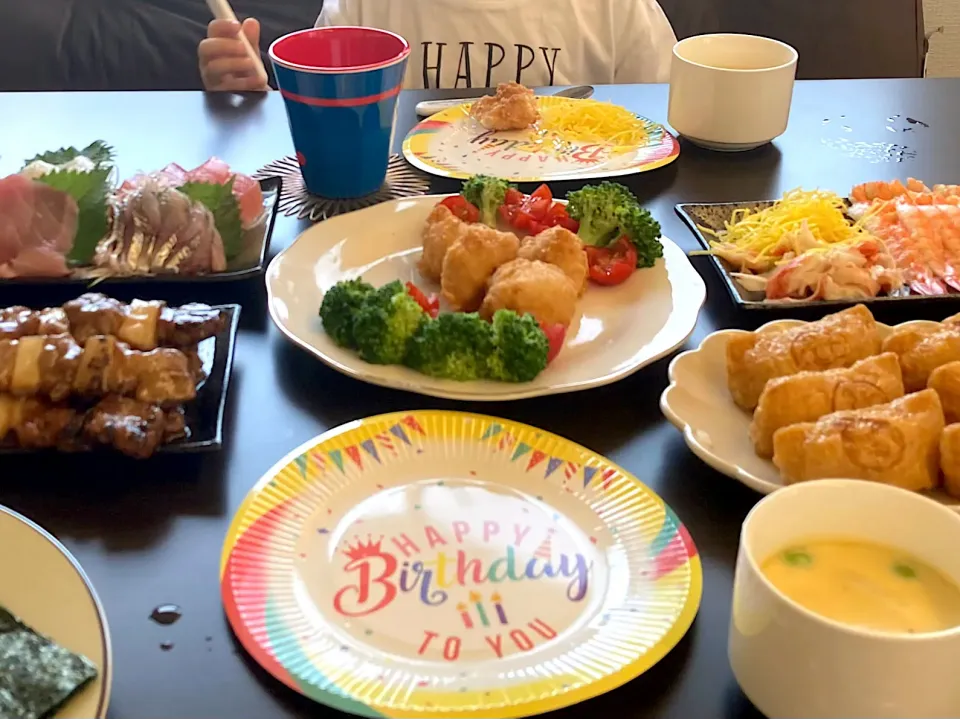 Snapdishの料理写真:#誕生日パーティー|𝕜𝕪𝟙𝟘𝟚𝟘𝟙𝟠さん