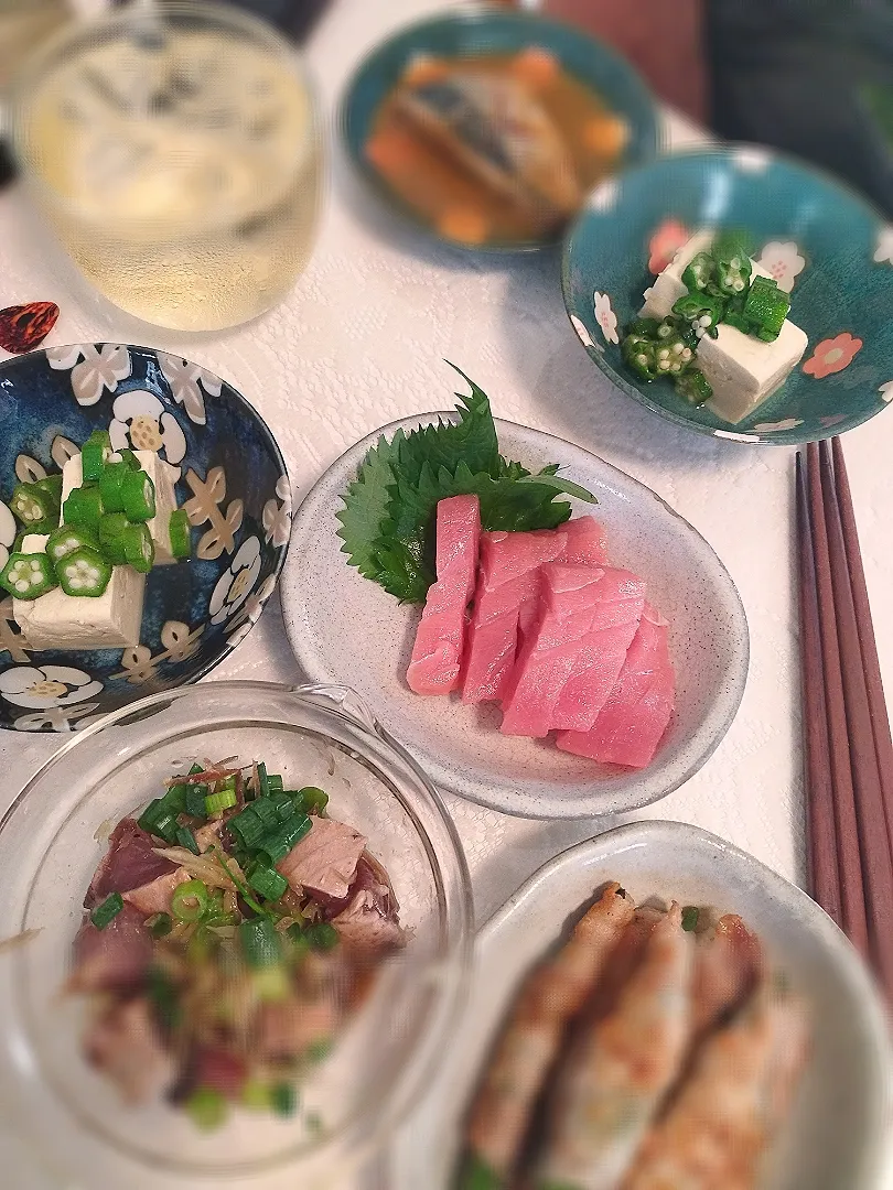 夏の宅飲み食卓😊|スナックるみさん