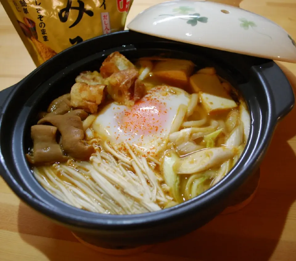 味噌鍋焼きうどん|薪clubさん