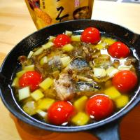 鯖味噌アヒージョ