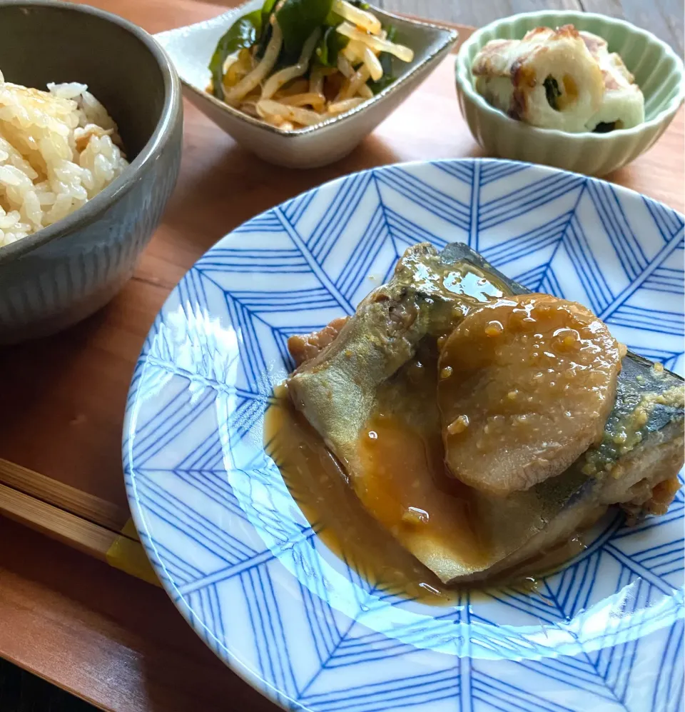 さばの味噌煮ごはん|ちぐあささん