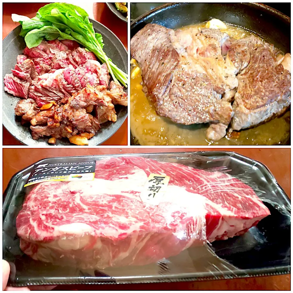 Beef  Steak🥩極厚切ビーフステーキ|🌈Ami🍻さん