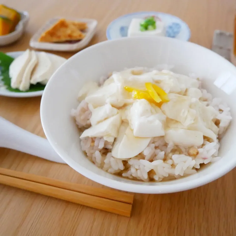 おぼろ豆腐のあんかけゆず風味|ともさん