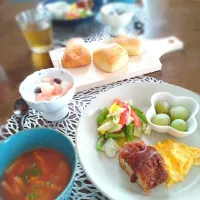 Snapdishの料理写真:朝ごはん🌄！