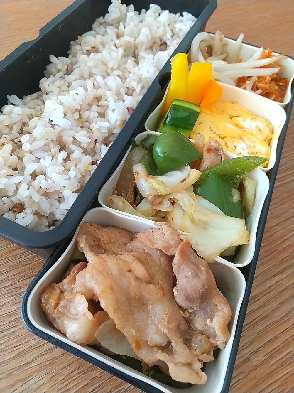 回鍋肉弁当|まきごろうさん