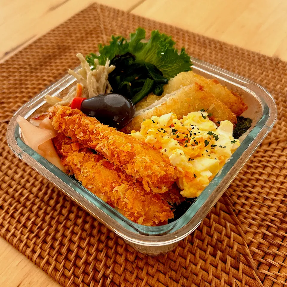 海老フライと白身フライのタルタルのっけ弁当✴︎|あやみんさん