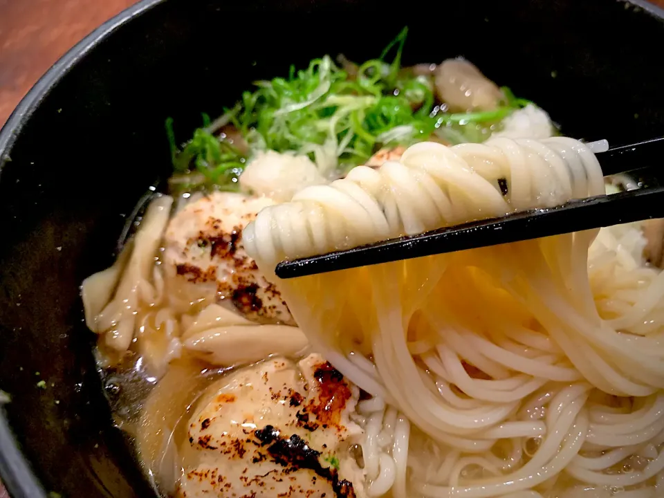 つくねきのこおろしあんかけ温めん|半田手延べそうめんの店 阿波や壱兆さん