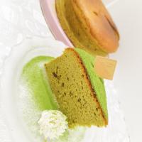 抹茶のプロセスチーズケーキ
